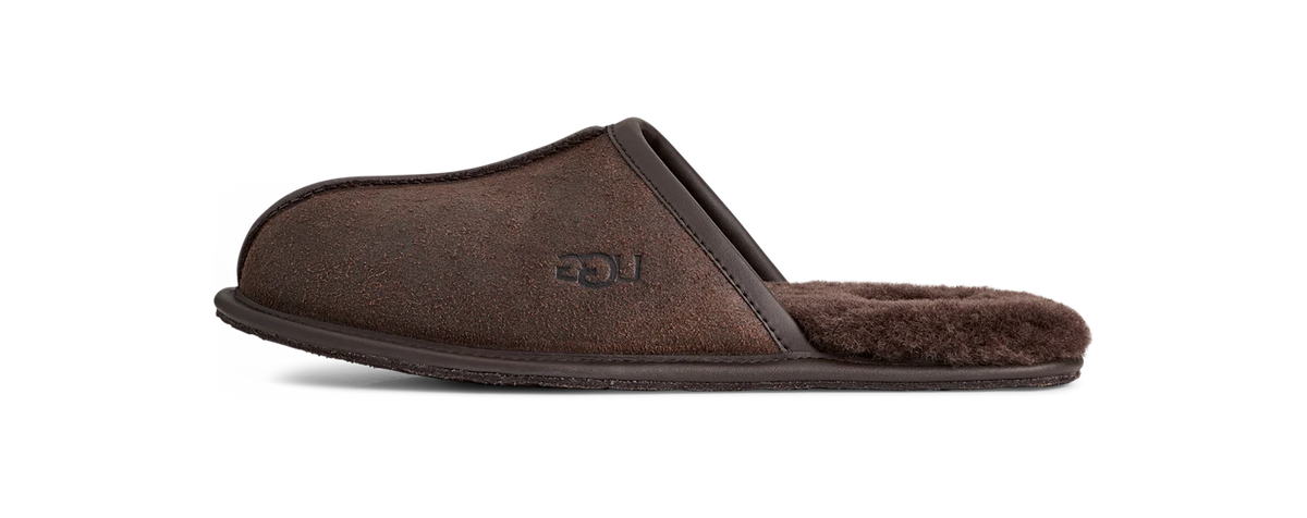 UGG Scuff Leather Distressed Slipper Dusted Cocoa