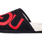 UGG Scuff Logo Slipper Black Red