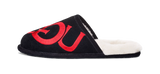 UGG Scuff Logo Slipper Black Red