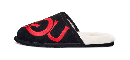 UGG Scuff Logo Slipper Black Red