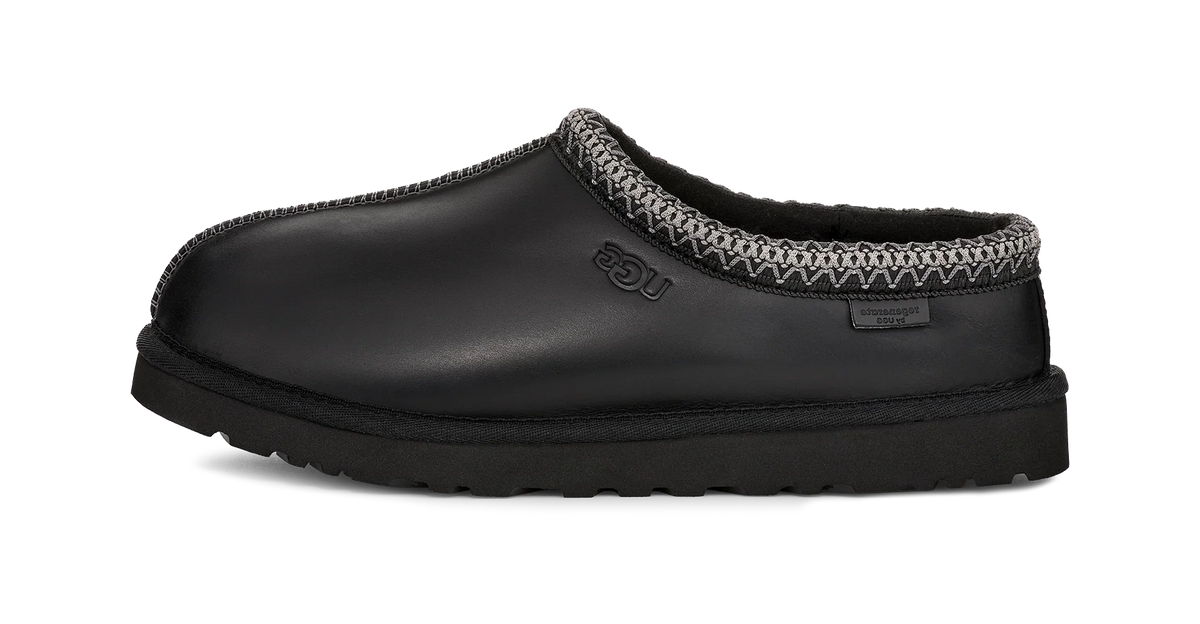 UGG Tasman LTHR Regen Slipper Black
