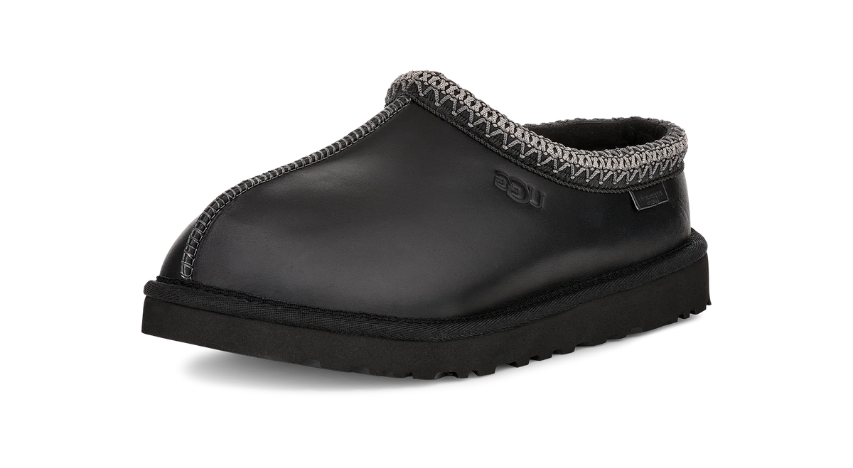 UGG Tasman LTHR Regen Slipper Black