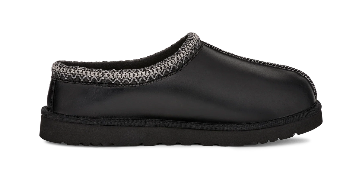 UGG Tasman LTHR Regen Slipper Black