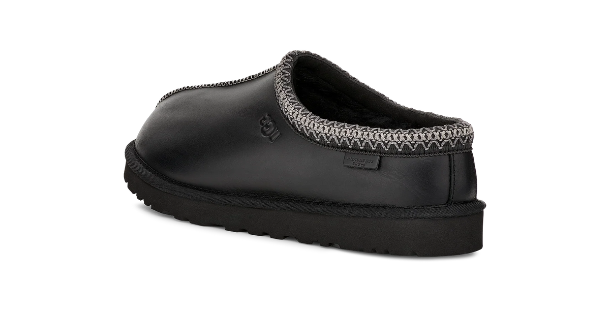 UGG Tasman LTHR Regen Slipper Black