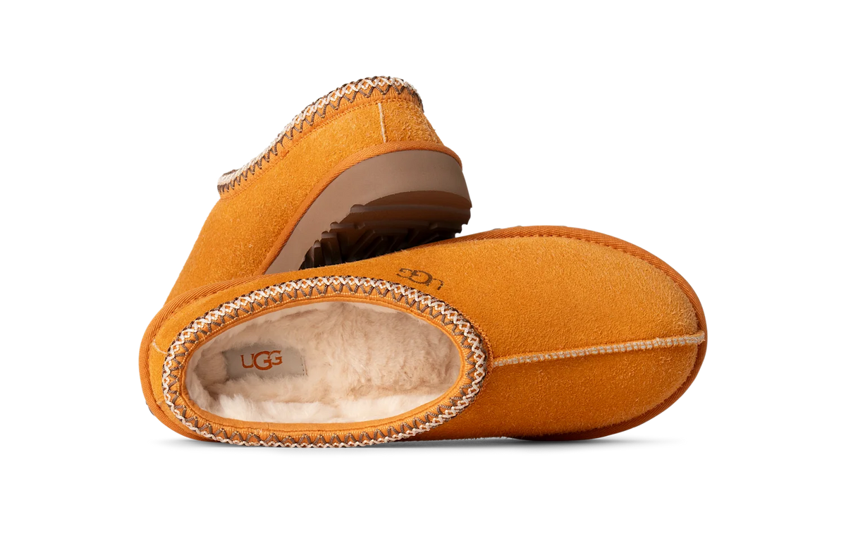 UGG Tasman Shaggy Suede Slipper Dark Apricot