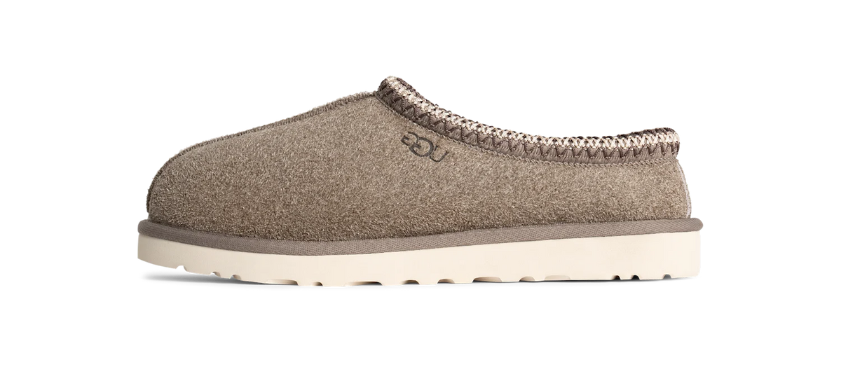 UGG Tasman Shaggy Suede Slipper Smoke Plume