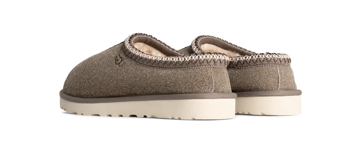 UGG Tasman Shaggy Suede Slipper Smoke Plume