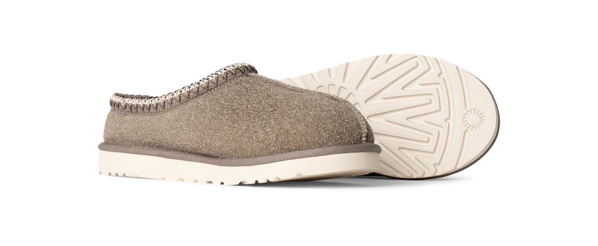 UGG Tasman Shaggy Suede Slipper Smoke Plume