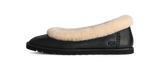 UGG Zora Leather Ballet Flat Black (Women's)