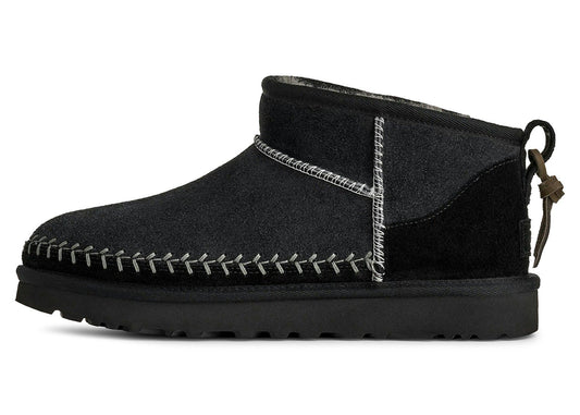 UGG Classic Ultra Mini Biarritz Boot Black (Women's)