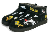 UGG Classic Ultra Mini Boot Palace x Looney Tunes Black