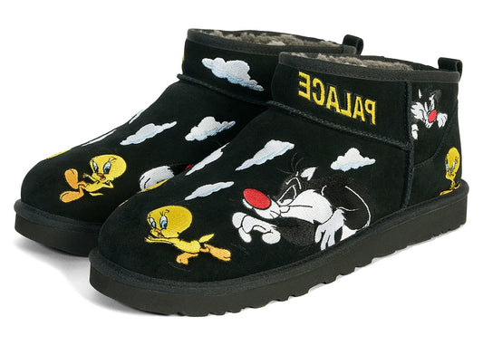 UGG Classic Ultra Mini Boot Palace x Looney Tunes Black