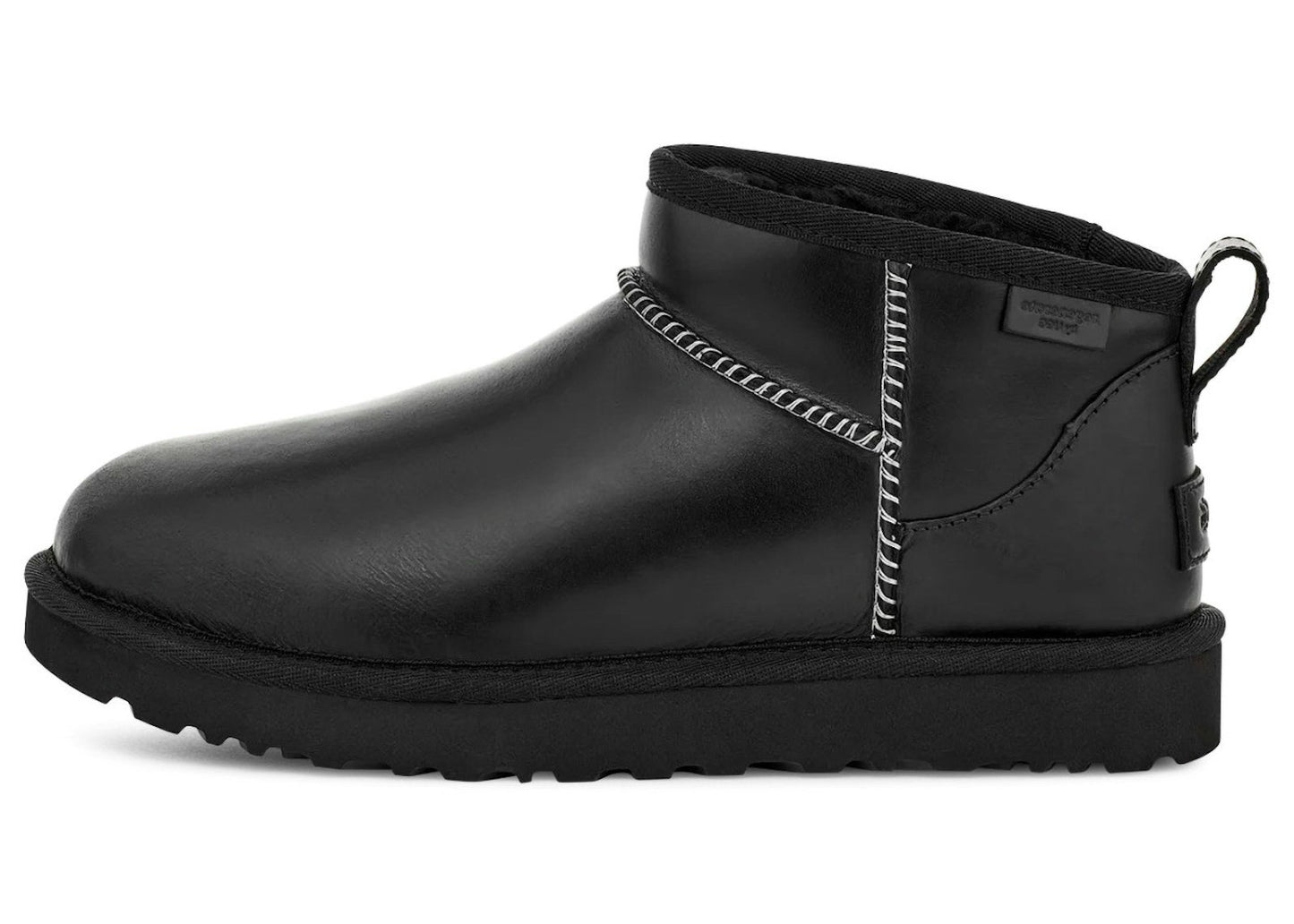 UGG Classic Ultra Mini LTHR Regen Boot Black (Women's)
