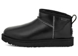 UGG Classic Ultra Mini LTHR Regen Boot Black (Women's)