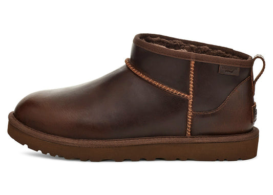 UGG Classic Ultra Mini LTHR Regen Boot Ironwood