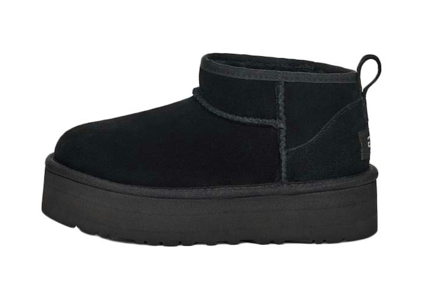 UGG Classic Ultra Mini Platform Boot Black (Kids)