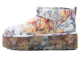 UGG Classic Ultra Mini Platform Boot Collina Strada Light Blue Floral