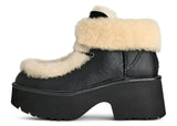 UGG Esmee Leather Lace Up Boot Black (Women's)