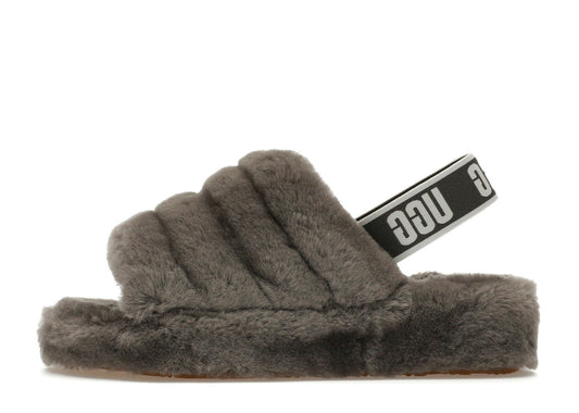 UGG Fluff Yeah Slide Charcoal (Women's)