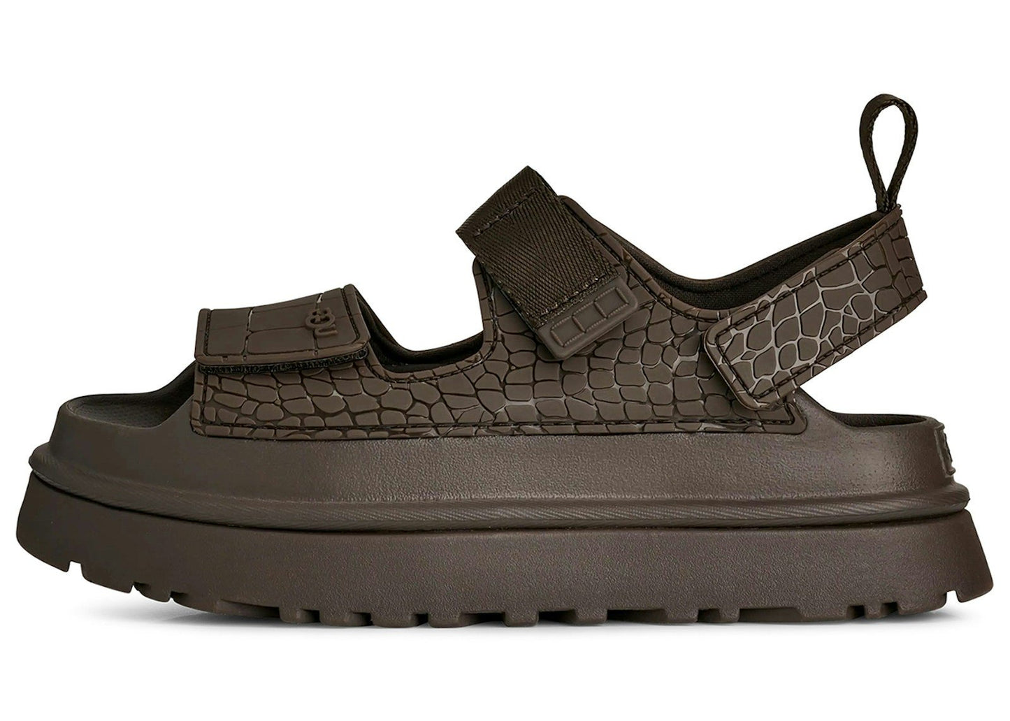 UGG GoldenGlow Embossed Sandal Dense Smoke (Women's)