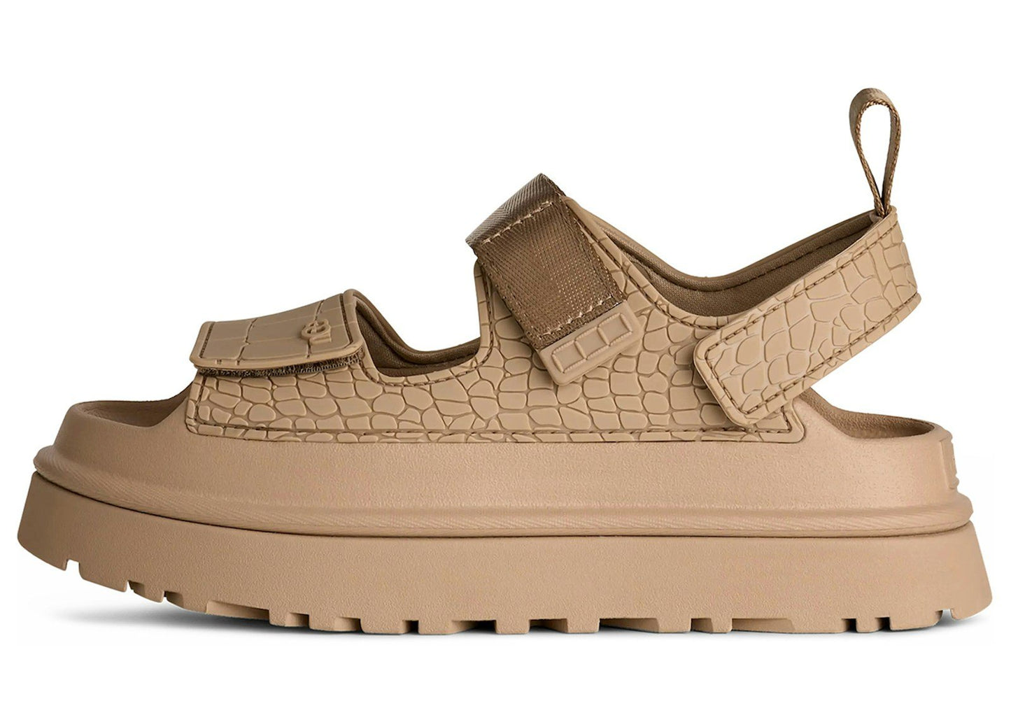 UGG GoldenGlow Embossed Sandal Mustard Seed (Women's)