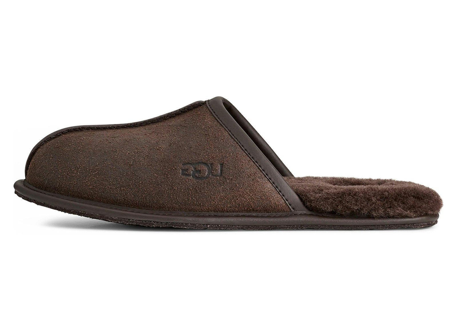 UGG Scuff Leather Distressed Slipper Dusted Cocoa