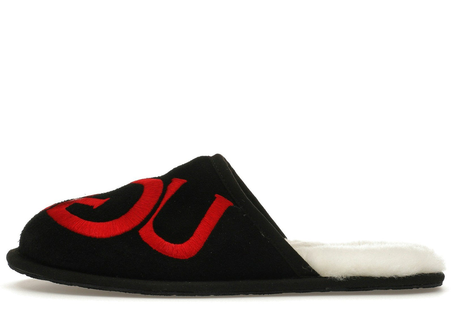 UGG Scuff Logo Slipper Black Red