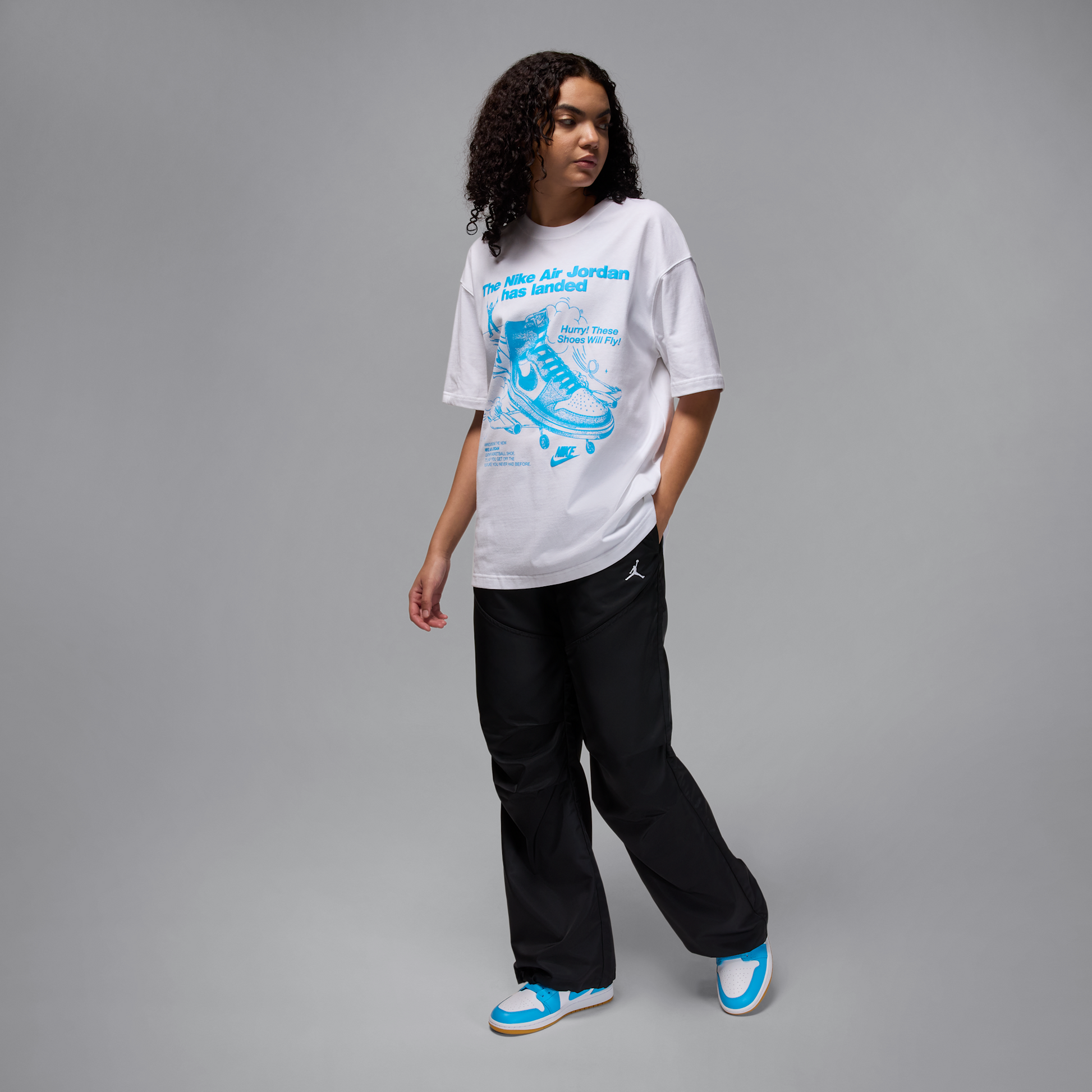 Jordan 1 Low White Gum Light Brown Dark Powder Blue (Women's)