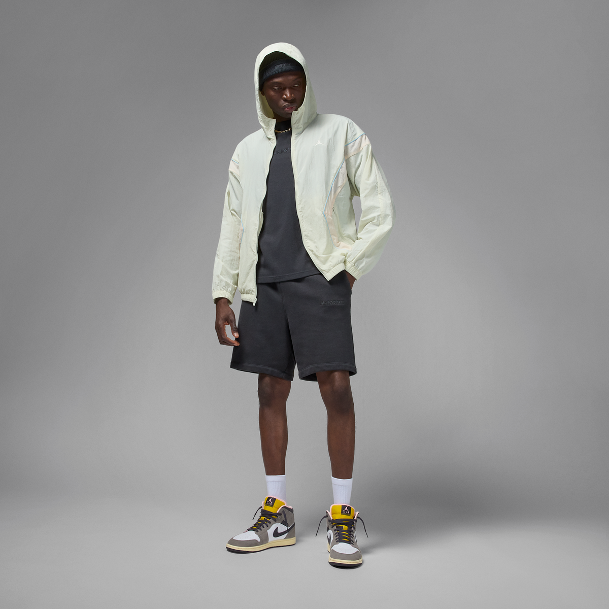 Jordan 1 Mid SE White Cave Stone