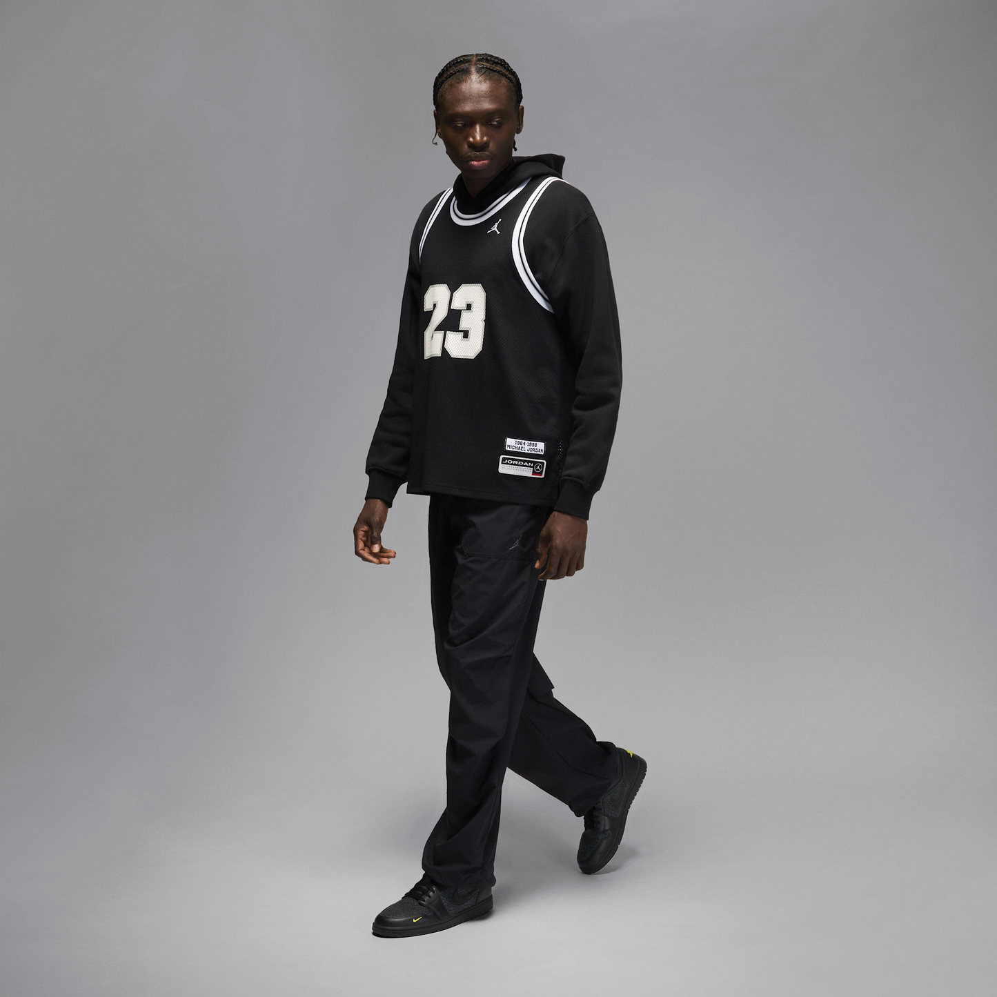 Jordan 1 Low Black Elephant Print
