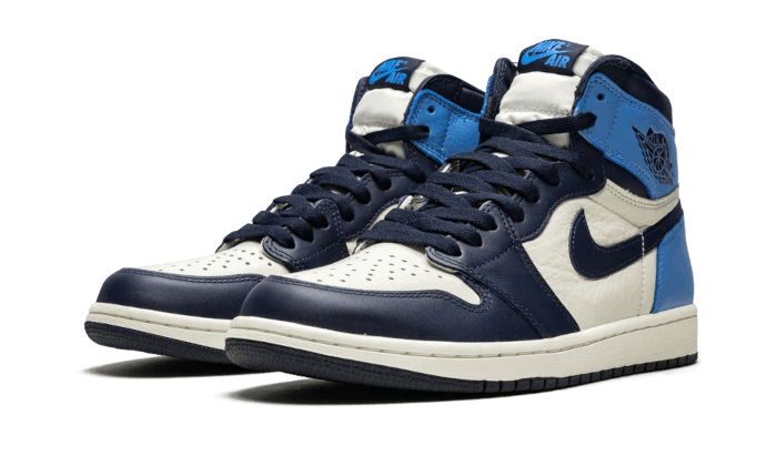 Air Jordan 1 Retro High OG Obsidian UNC 2019 (555088-140) - 36 EU - 4Y US - Navy | SOSUKICKS