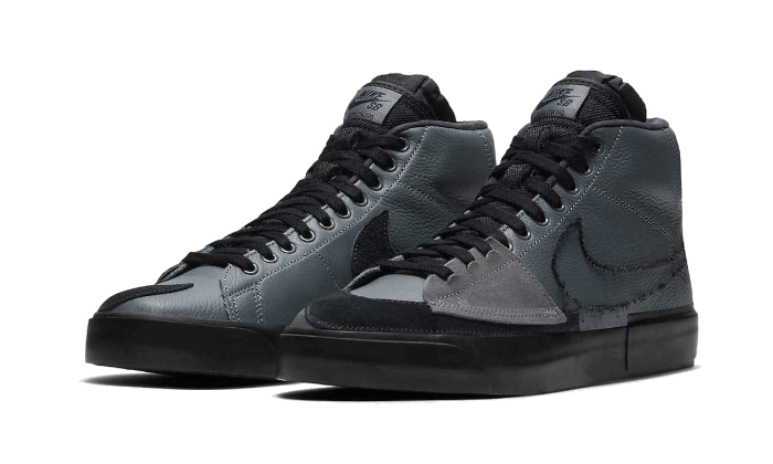 SB Zoom Blazer Mid Edge Iron Grey Black (DA2189-001) - 39 EU - 6.5 US - Black | SOSUKICKS