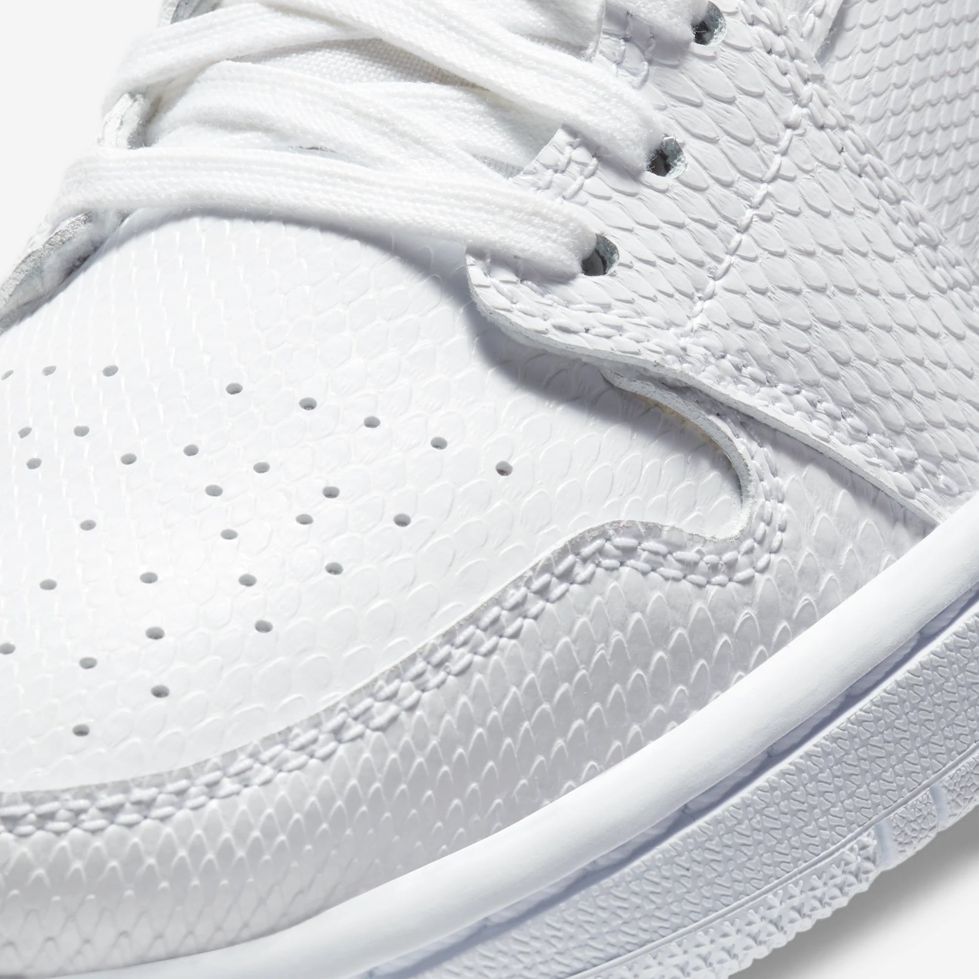 Jordan 1 Mid White Snakeskin (Women's)