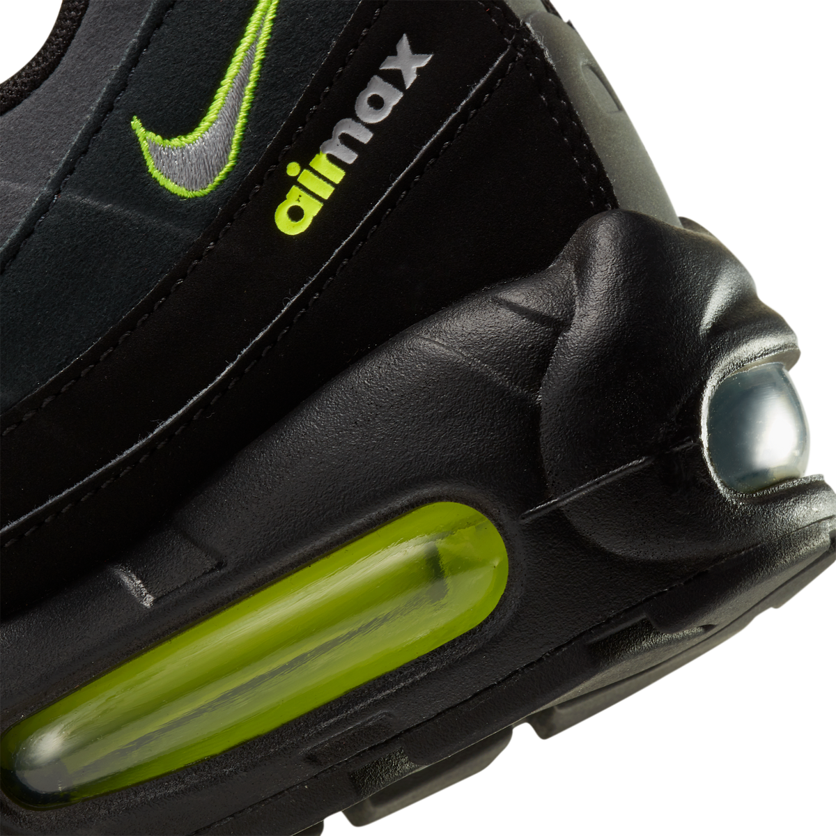 Nike Air Max 95 Retro Logo Black Grey Volt