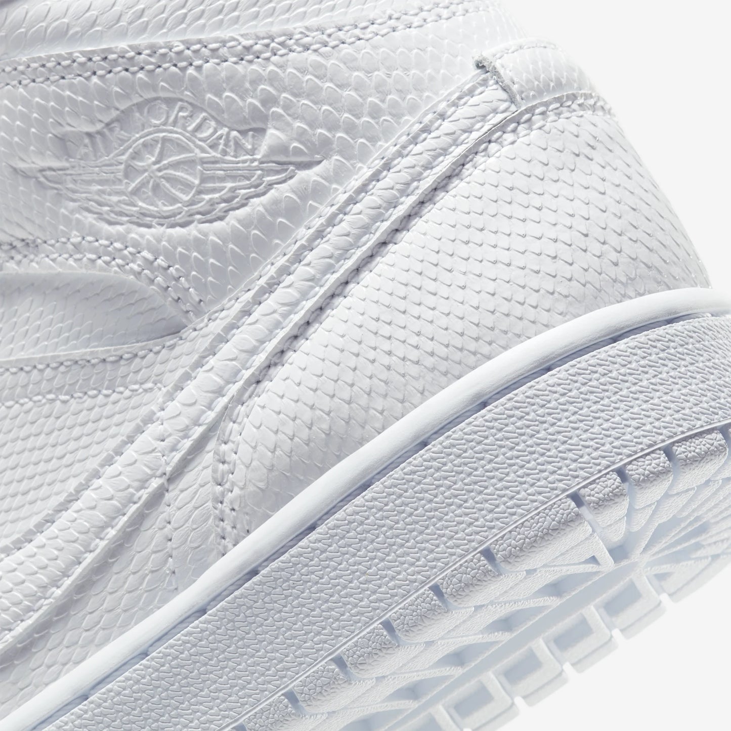 Jordan 1 Mid White Snakeskin (Women's)
