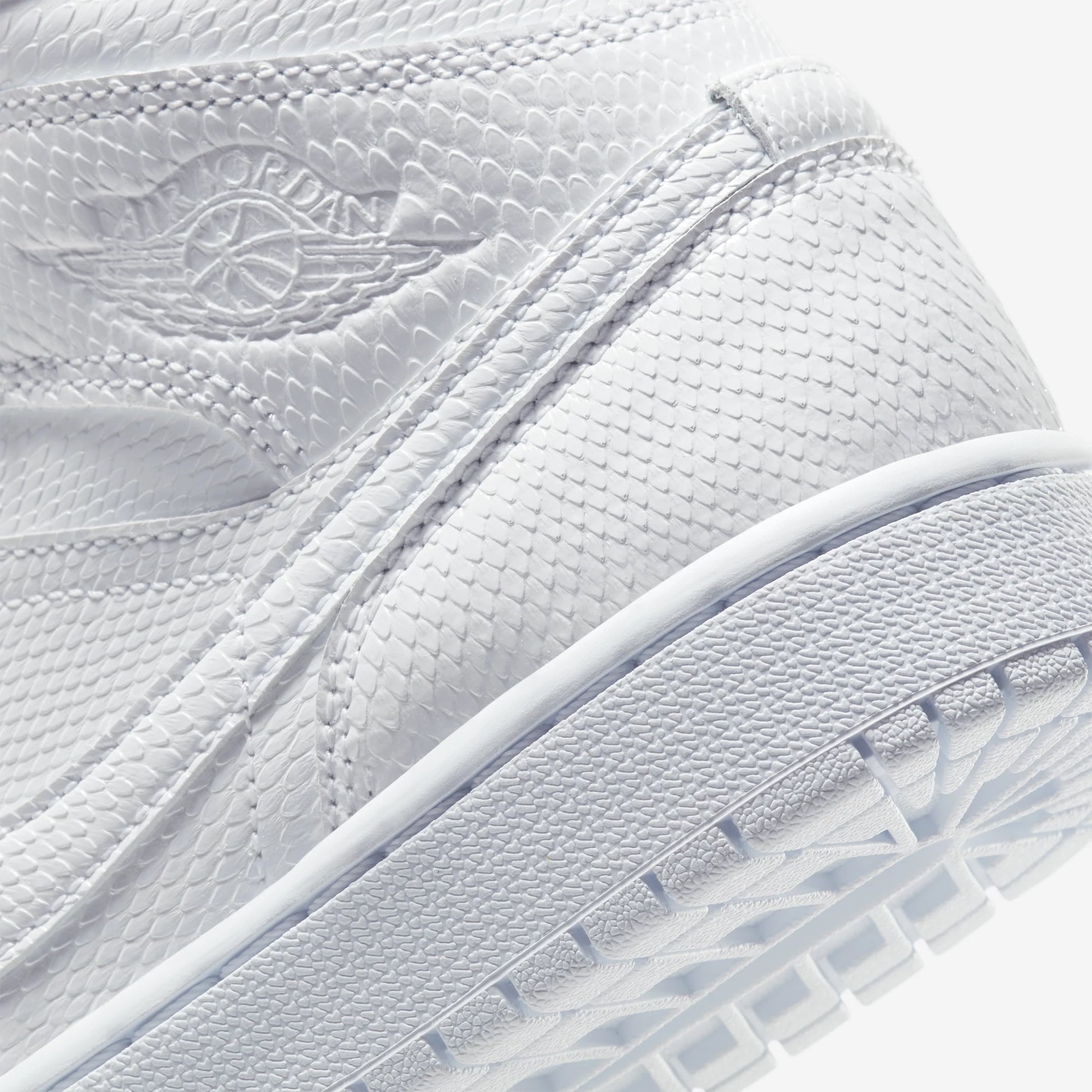 Jordan 1 Mid White Snakeskin (Women's)