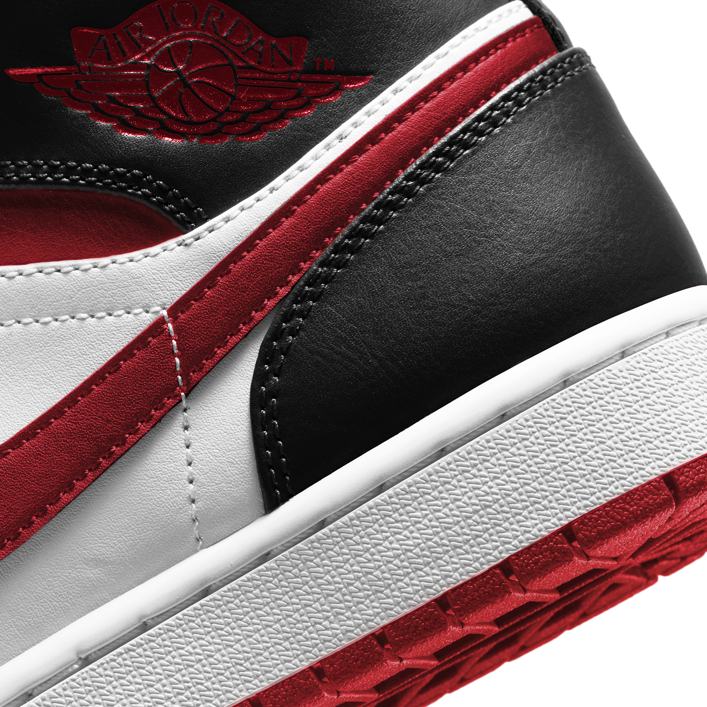 Jordan 1 Mid Gym Red Black White