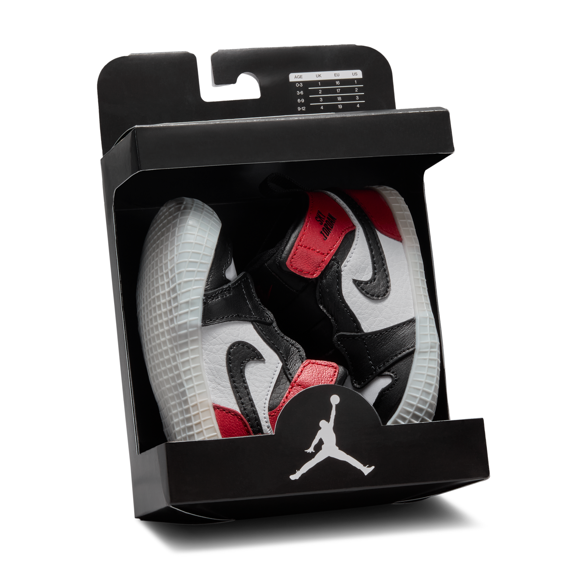 Jordan 1 Crib Bootie Black Toe Reimagined (I)