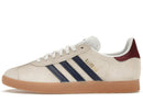 adidas Gazelle Beige Dark Blue Collegiate Burgundy