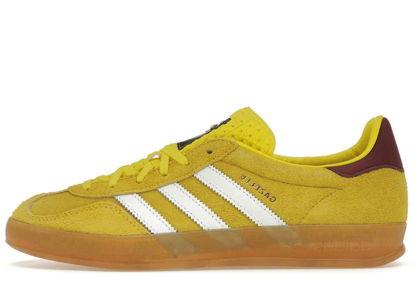 adidas Gazelle Indoor Bright Yellow Collegiate Burgundy (Women's)