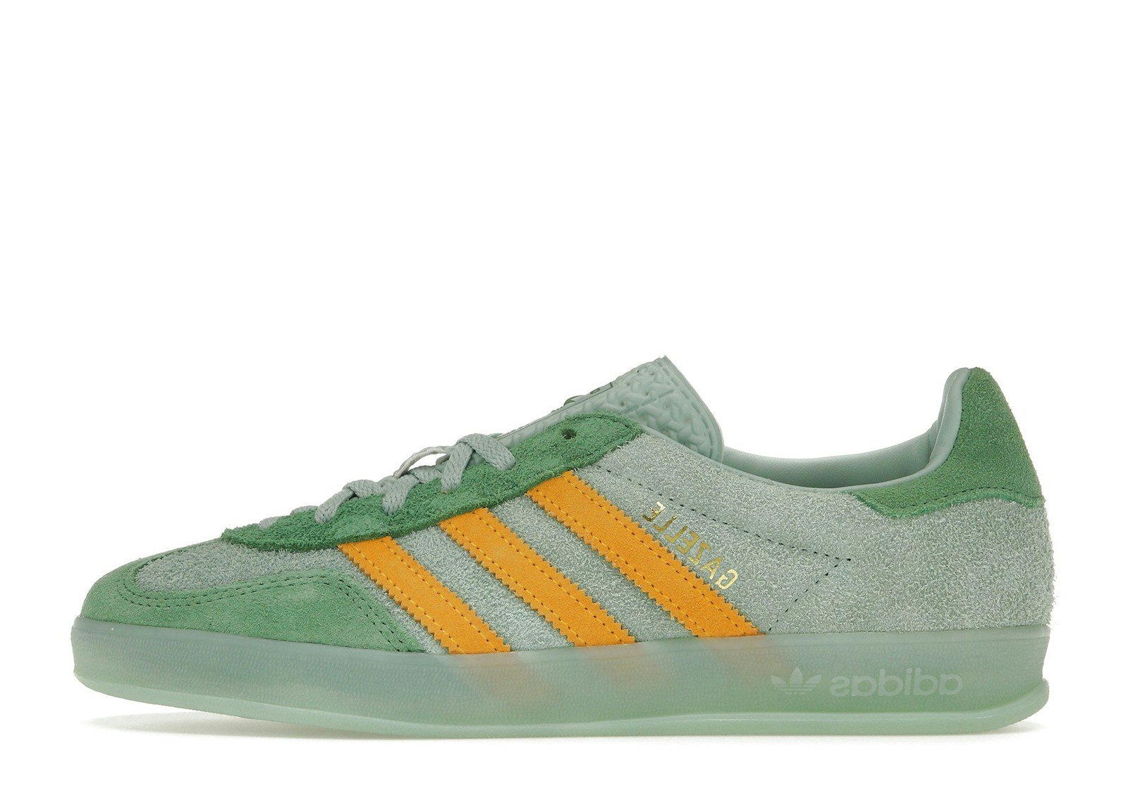 adidas Gazelle Indoor Hazy Green Crew Yellow (Women's)