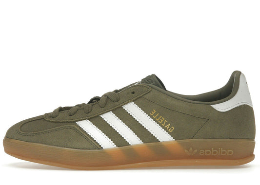 adidas Gazelle Indoor Olive Strata Cloud White Gum