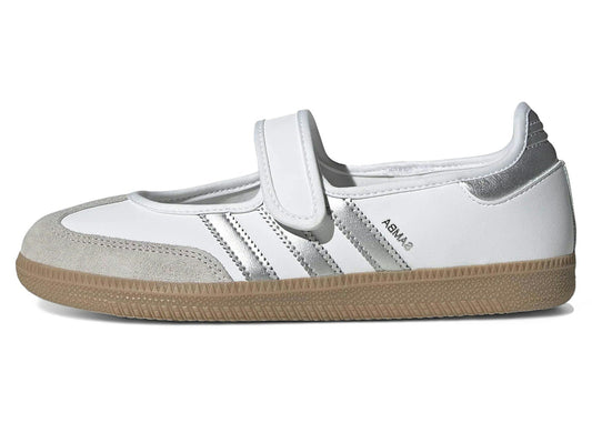 adidas Samba Jane White Silver Metallic (Women's)