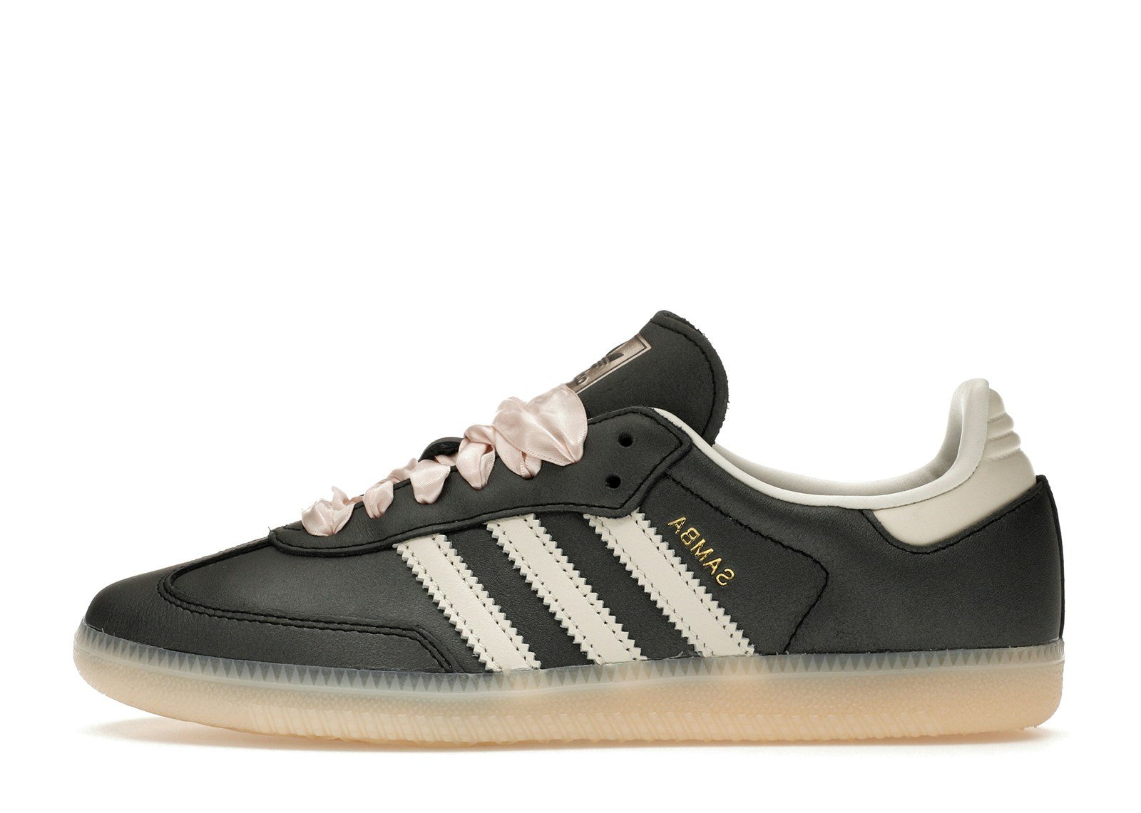 adidas Samba OG Black Pink Ribbon Laces (Women's)