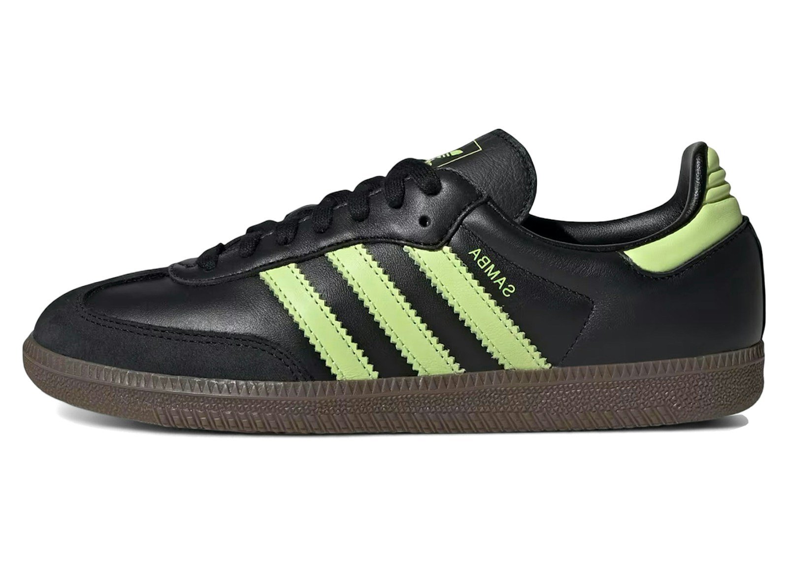 adidas Samba OG Black Pulse Lime (Women's)