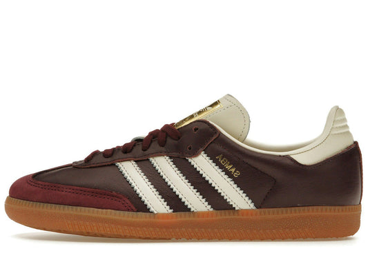 adidas Samba OG Maroon Gold Metallic (Women's)