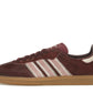adidas Samba OG Maroon Sand Strata Pony (Women's)