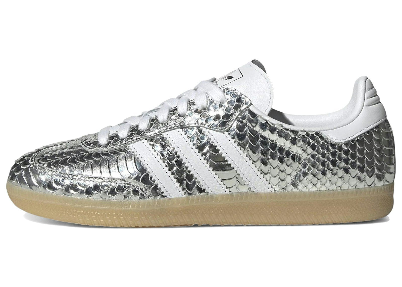 adidas Samba OG Patent Snakeskin Silver Metallic (Women's)