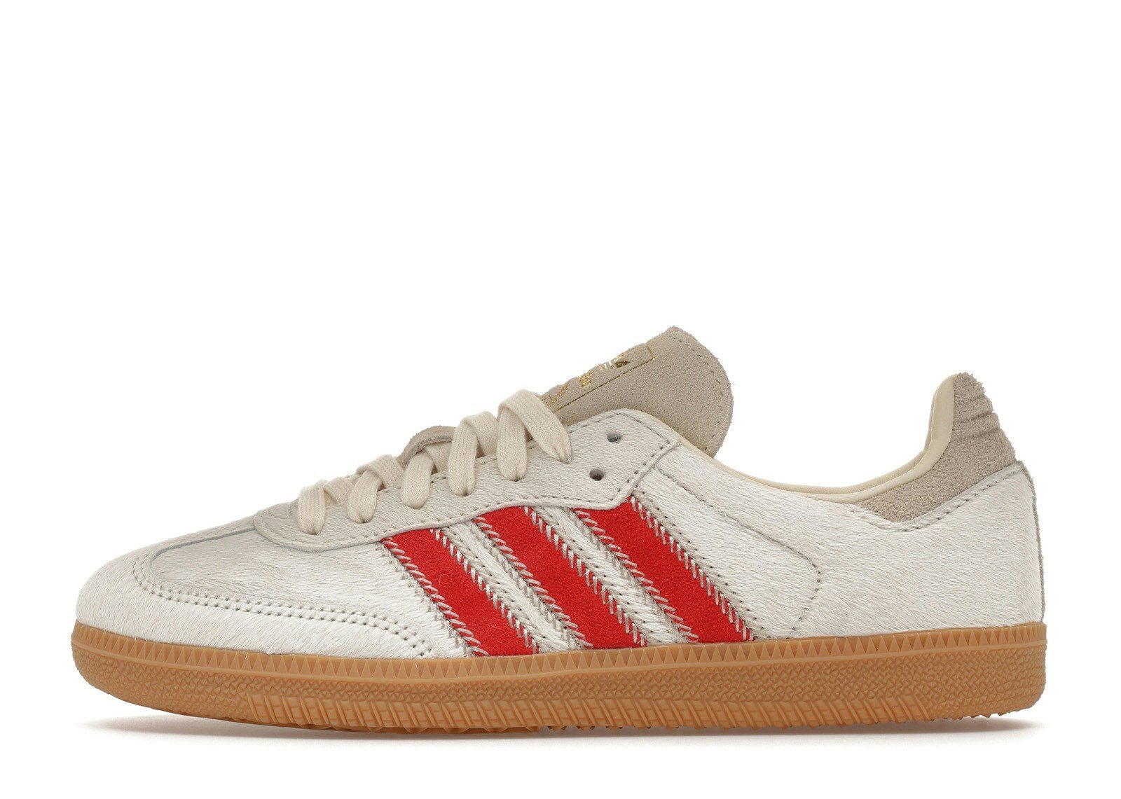 adidas Samba OG Pony Hair Wonder Beige Better Scarlet (Women's)