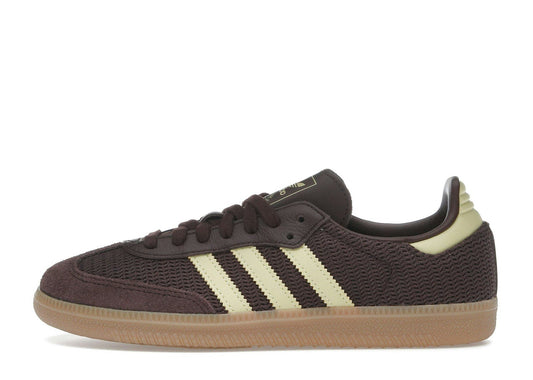 adidas Samba OG Shadow Brown Powder Yellow (Women's)